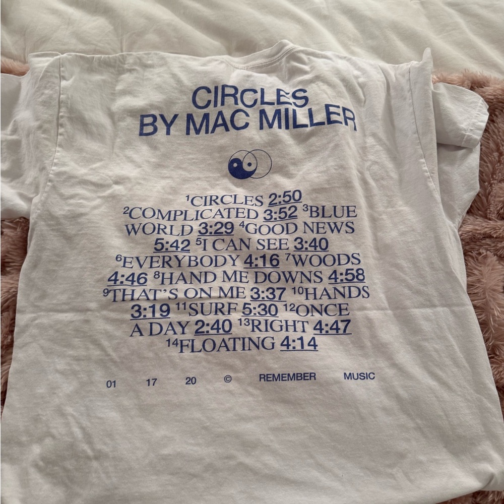 Circles by Mac Miller White T-Shirt